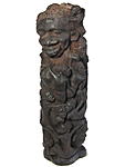 エボニー彫刻(中)・タンザニア<アフリカの木像