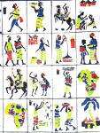 アフリカ五十景(小・縦長)・ブルキナファソ<アフリカの染め布