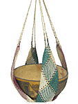 かご編みひょうたん吊り・ブルキナファソ<アフリカのひょうたん容器