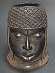 ベニン王国ブロンズ頭像（レプリカ・大）・エド<アフリカのブロンズ