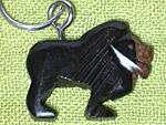 木彫りキーホルダー(ライオン)・ベナン<アフリカの雑貨