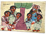 エチオピアの牛皮紙絵(中)<アフリカの絵画