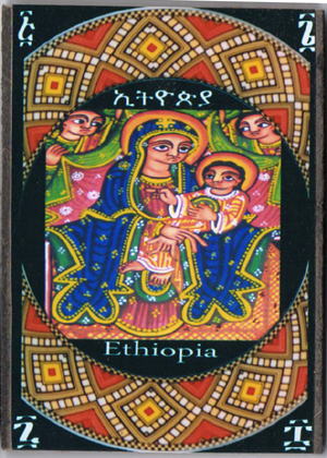 冷蔵庫マグネット（エチオピア正教イコン）<アフリカの雑貨