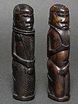骨彫刻の男女像・トーゴ<アフリカの彫刻