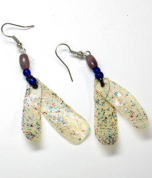 魚のうろこのピアス・ベナン<アフリカのアクセサリー