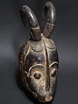 グロのマスク・コートジボワール＜アフリカの仮面(木彫り)