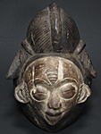 プヌのOkuyiマスク・ガボンorコンゴ共和国＜アフリカの仮面(木彫り)