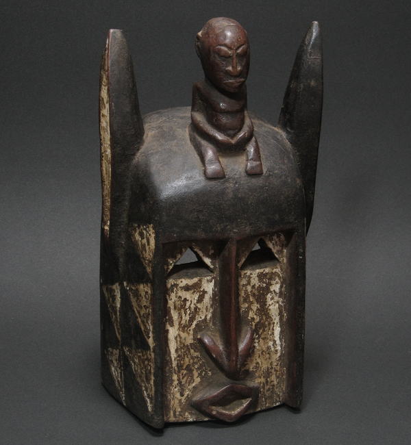 アフリカ マリ ドゴン族 サティンベ マスク 仮面 No.186 木彫り