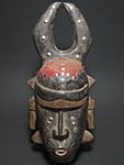 リグビのマスク・コートジボワール<アフリカの仮面(木彫り)