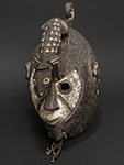モシのカメレオンのマスク・ブルキナファソ＜アフリカの仮面(木彫り)
