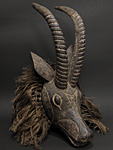 グルンシorボボのガゼルのマスク・ブルキナファソ<アフリカの仮面(木彫り)