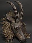 グルンシorボボのガゼルのマスク・ブルキナファソ＜アフリカの仮面(木彫り)：アフリカ雑貨アザライ