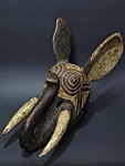 グルンシのゾウのマスク・ブルキナファソ＜アフリカの仮面(木彫り)：アフリカ雑貨アザライ