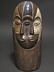 ヴヴィ？の二つの顔のマスク・ガボン＜アフリカの仮面(木彫り)