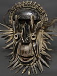 ゲレの原野の精霊の仮面・コートジボワール＜アフリカの仮面(木彫り)：アフリカ雑貨アザライ