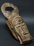 バウレの野牛のマスク・コートジボワール＜アフリカの仮面(木彫り)