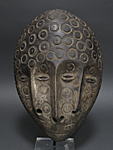 レガの三つの顔のマスク・コンゴ民主共和国<アフリカの仮面(木彫り)