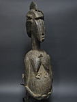 クランゴの胴体マスク(女性・双頭)・コートジボワール<アフリカの仮面(木彫り)