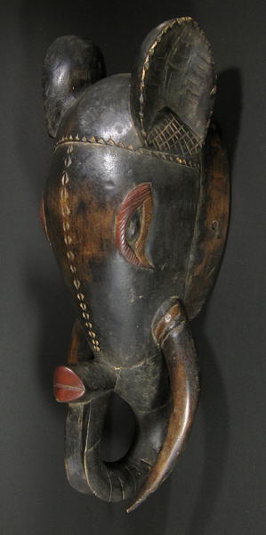 象のマスク<アフリカの仮面：アフリカ雑貨アザライ