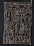 ドゴンの木彫りの扉（中）・マリ<アフリカの木彫り家具・民具：アフリカ雑貨アザライ