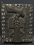 バウレの木彫りの扉(小)・コートジボワール<アフリカの木彫り家具・民具