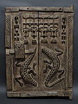 ドゴンの木彫りの扉(中)・マリ<アフリカの木彫り家具・民具
