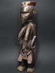 アティエ？女性像・コートジボワール<アフリカの木彫り像