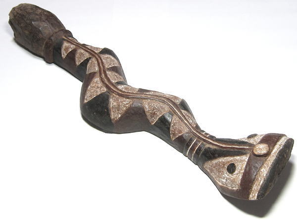 バガの蛇の像(中)・ギニア<アフリカの木彫り像