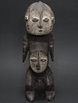 レガの四つの顔を持つ像・コンゴ民主共和国<アフリカの木彫り像