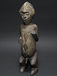 アンベテ?の木彫りの男性立像・ガボンorコンゴ共和国<アフリカの木彫り像