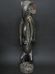 バウレの象の仮面をかぶった像・コートジボワール<アフリカの木彫り像