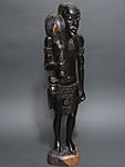 エボニー像(男性立像・大)・リベリア<アフリカの木彫り像：アフリカ雑貨アザライ