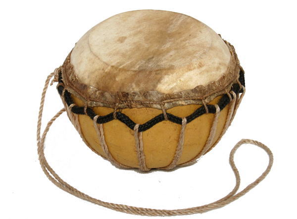 ベンドレ（ひょうたん太鼓・中）<アフリカのひょうたん楽器