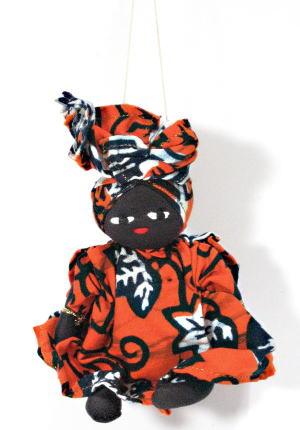 アフリカの雑貨　吊り人形　ブルキナファソ
