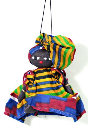 アフリカの雑貨　吊り人形　ブルキナファソ
