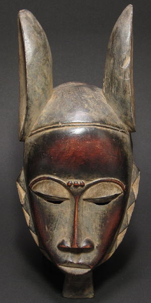 ウサギ耳のマスク・バウレ＜アフリカの仮面