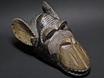 バウレのチンパンジーのマスク・コートジボワール＜アフリカの仮面(木彫り)
