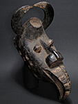 ゲレの嘴と角のマスク・コートジボワール＜アフリカの仮面(木彫り)