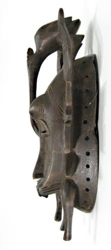 アフリカの仮面　Kpelyeマスク(二面) セヌフォ