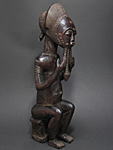 バウレ男性像・コートジボワール<アフリカの木彫り像
