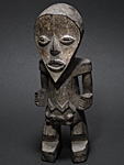 マンビラのタデプ像・カメールーンorナイジェリア<アフリカの木彫り像
