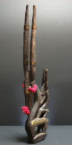 アフリカの木彫　チワラ(雌・小)　バンバラ
