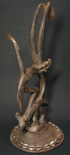 変形チワラ（中）・バンバラ<アフリカの木像