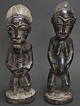 バウレ夫婦像・コートジボワール<アフリカの木像
