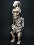 ジュクン骸骨像・ナイジェリア<アフリカの木像