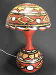 アフリカのひょうたん雑貨　ひょうたんランプ(大)　ブルキナファソ