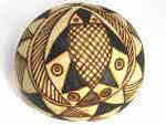 アフリカのひょうたん　ひょうたんボール(焼刻・特大)　バンバラ