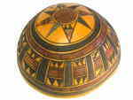 ひょうたんボール（線刻・大）・ニジェール<アフリカのひょうたん容器