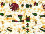 チテンゲ（アフリカンプリント）<アフリカの染め布
