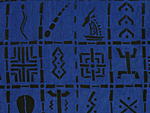 アフリカン紋様の木綿布・マリ<アフリカの染め布